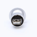 ELEWIND 22mm USB Connector Socket Economy Cheaper Plastic Type USB2.0 Socket Female B to Female A