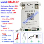 Smart Jikong JK BMS 4s 5s 6s 7s 8s 100a 200a Lifepo4 Li-ion Active Balance Lithium 24v With Bt Heat Function Equalizer On Sale