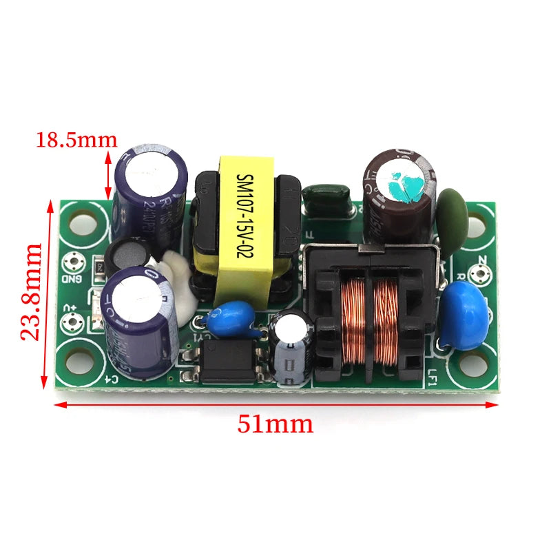 AC-DC Isolated Switch Power Supply Module Buck Converter Step Down Module AC 220V to DC 3.3V 4W 5V 9V 12V 15V 24V