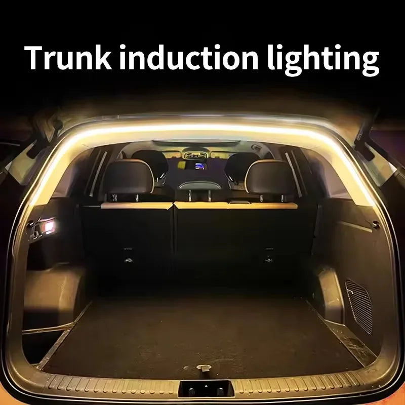 Car High Brightness Trunk Lighting Ambient Light Interior Decoration LED Wiring Free Automatic Sensing Tailgate LED Light Strip