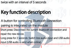 Bluetooth module 5.3 Audio transmitter module Stereo GFSK transceiver Earphone board Wireless speaker KCX_ BT_ EMITTER 5