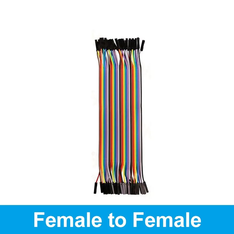 40PIN 20/10CM Dupont Cable Male to Male Female Jumper Wire for Arduino DIY Kit 3 Different Connections for Electronics Projects
