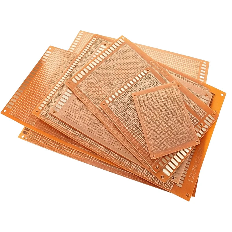 2.54mm Pitch Bakelite Universal Perfboard Stripboard Multipurpose Prototype Circuit Board Easy Soldering Single Sided DIY