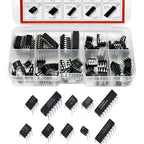 85PCS IC Chip Kit DIP Integrated Circuit NE555 LM324 LM358 ULNN2803 Single Precision Timer DIY Electronic Components Tentacle
