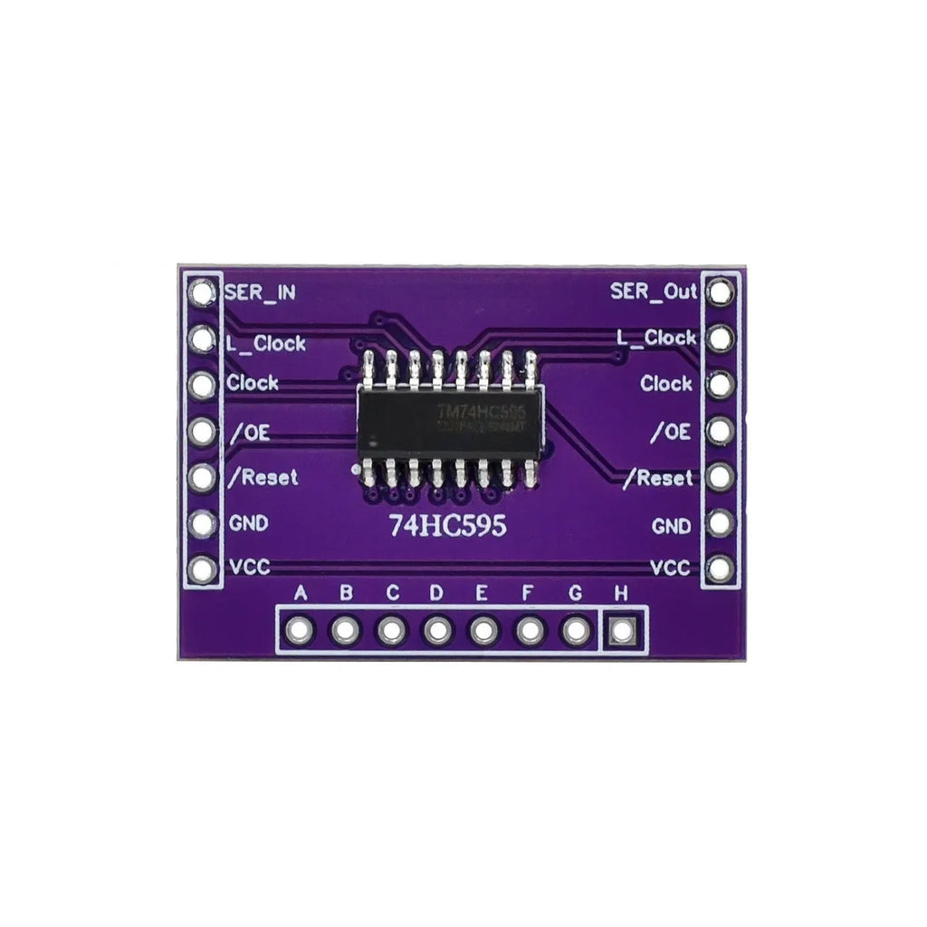 5~100Pcs 74HC595 8 Bit Serial To Parallel Shift Register IC Open Drain CMOS Chip Low Power Serial Output Electronic  Block