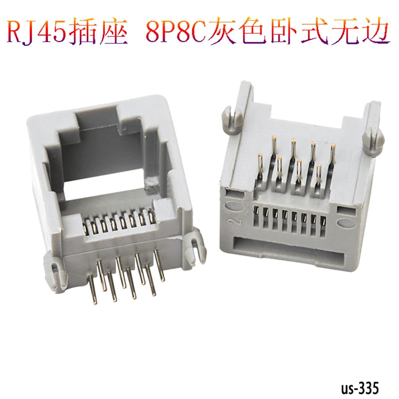 10PCS Telephone Socket Connector RJ11 RJ12 RJ45 Telephone Wifi Female Socket 2pin 4pin 6pin 8pin 4P4C 6P6C 6P4C 8P8C RJ45 Jack
