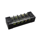 1Pcs Dual Row Barrier Screw Terminal Block Strip Wire Connector 600V 15A 3/4/6/8/10/12/15/20 Positions Optional