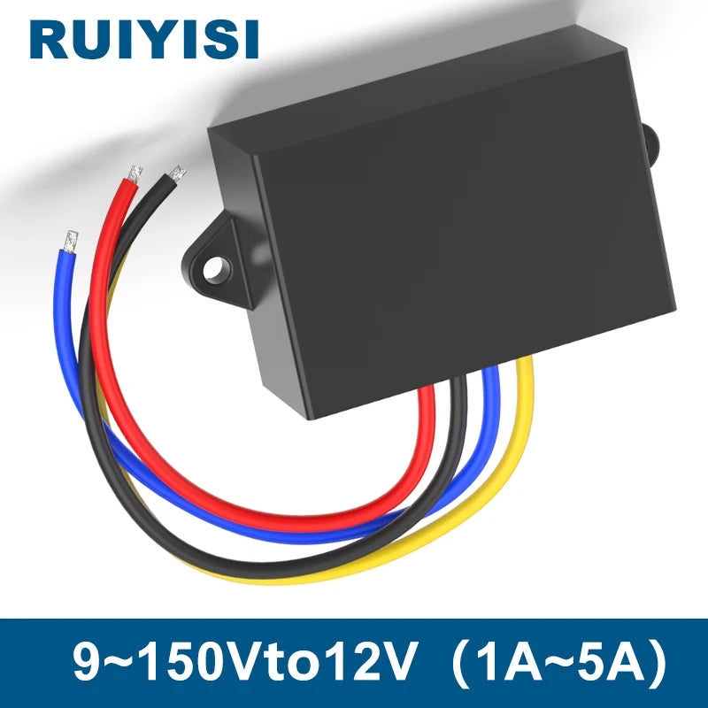 RUIYISI DC-DC Isolated Power Converter 24V 36V 48V 60V 72V 80V 90V 120V 130V 12V to 12V Step-Down Module Transformer