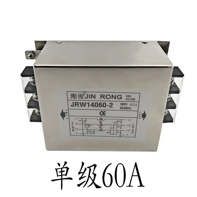 AC EMI anti-interference 380V linear power filter socket purifier three-phase three wire
