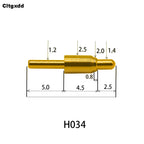 5pcs Pogo Pin Connector Pogopin Battery Spring Loaded Contact SMD Needle PCB 2 3 4 5 6 7 8 9 10 12 14 MM Test Probe H021 - H040