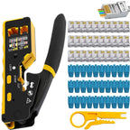 RJ45 CAT7 CAT6A Crimping Tool Connector for Cat7/6a/6/5e Network Connector Wire Cutter Wire Stripper Ethernet Crimper