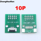 1pcs 4P 6P 8P 10P 12P 14P 15P 16P 18P 20P Test Board Adapter Double Rows Plate Connector 2.54mm 0.5mm Flip FPC Soft Flex Cable