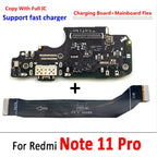 NEW USB Charging Port Dock Board Connector Main FPC Motherboard Flex Cable For Xiaomi Redmi Note 9 10 7 Pro 10S 11 4G 5G 8 fast