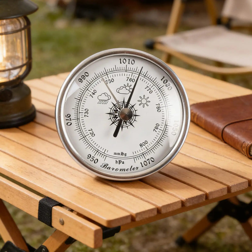 High Precision Barometer 70mm Barometer Weather Indicator Weather Station Pressure Gauge for Home Marine Fishing Camping