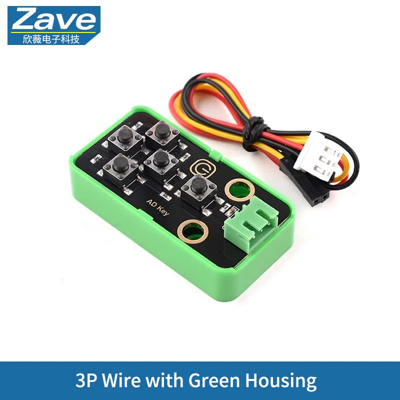 5-Channel AD Keyboard Analog Keyboard Module, Game Button Module Compatible with Building Blocks and Arduino