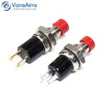 5mm 7mm 10mm Mini Push Button Switch Latching Self Reset Red High Head Small Buttons Switches 2 pins 1NO 1NC 3A/125V 1A/250V