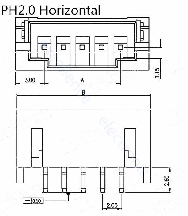 5sets GH1.25 SH1.0 JST1.25 PH2.0 XH2.54 SH/JST/ZH/PH/XH Horizontal / Vertical SMD Pin Header + Housing + Terminal Set 2.54mm