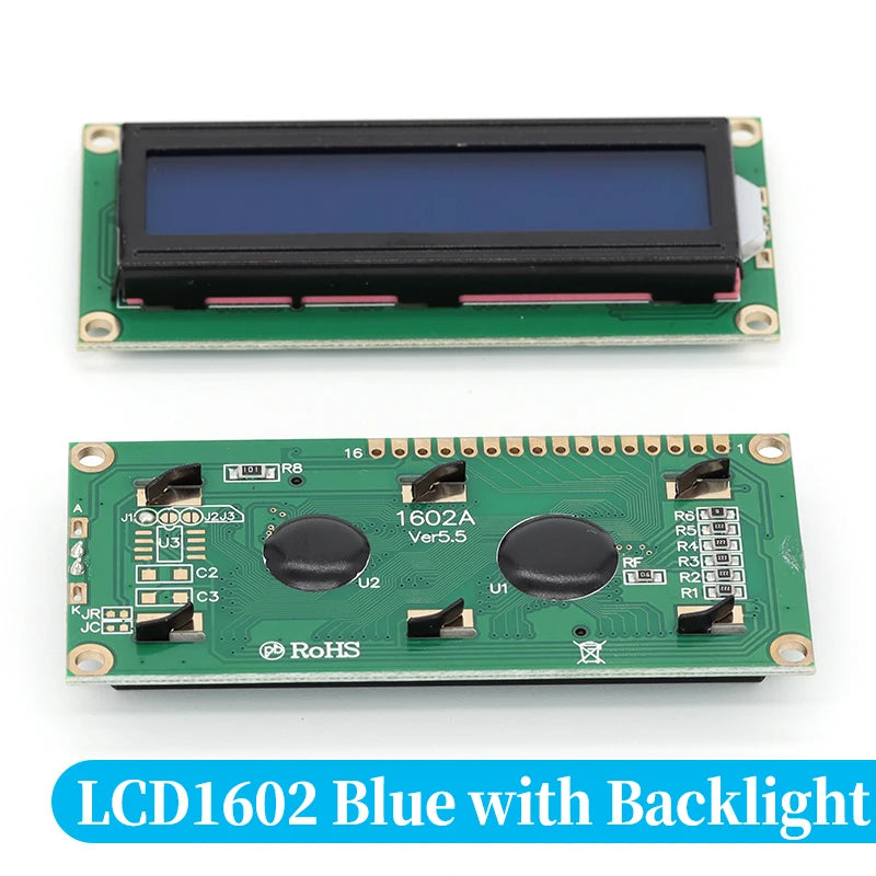 DC5V LCD1602 Screen Module 16*2 Display in ASCII Character Set PCF8574 I2C Interface Expand for Arduino development