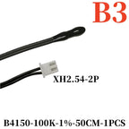 New Energy Vehicle Lithium Battery Temperature Sensor NTC Thermistor 10/100K Water Drop Temperature Probe B3435/4150 50CM 1M