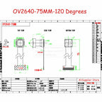 NEW OV2640 Camera Module for ESP32 CAM Camera Module 2MP 222 200 180 66 120 160 Degree 650nm 850nm Night Vision DVP 24PIN 0.5MM