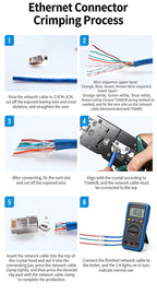 10PCS RJ45 Cat7 Shielded Plug, Two-Piece Pass Through Connector with Metal Shell and Gold-Plated Contacts for 10Gbps Ethernet