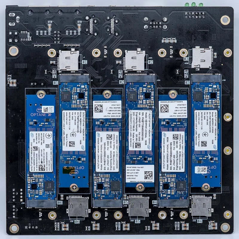 52Pi New DeskPi Super6C Raspberry Pi CM4 Cluster Carrier Mini-ITX Board 6 RPI Compatible CM4 Supported