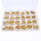 480PCS 24Values Monolithic Ceramic Capacitor Kit (10PF-10UF) Boxed for Signal Filtering Projects &  Electronic Circuit Coupling