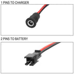 Electric Scooter 5.5 x 2.1mm DC Power Jack Socket Female Panel Mount SM Male Plug Connector Cable 5.5*2.1 mm for Electric Bike