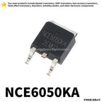 10PCS NCE6050KA NCE6050 NCE 6050 6050KA TO-252-2 TO252-2 60V/50A N-channel MOS FET Field-effect Transistor IC Chip New Origina
