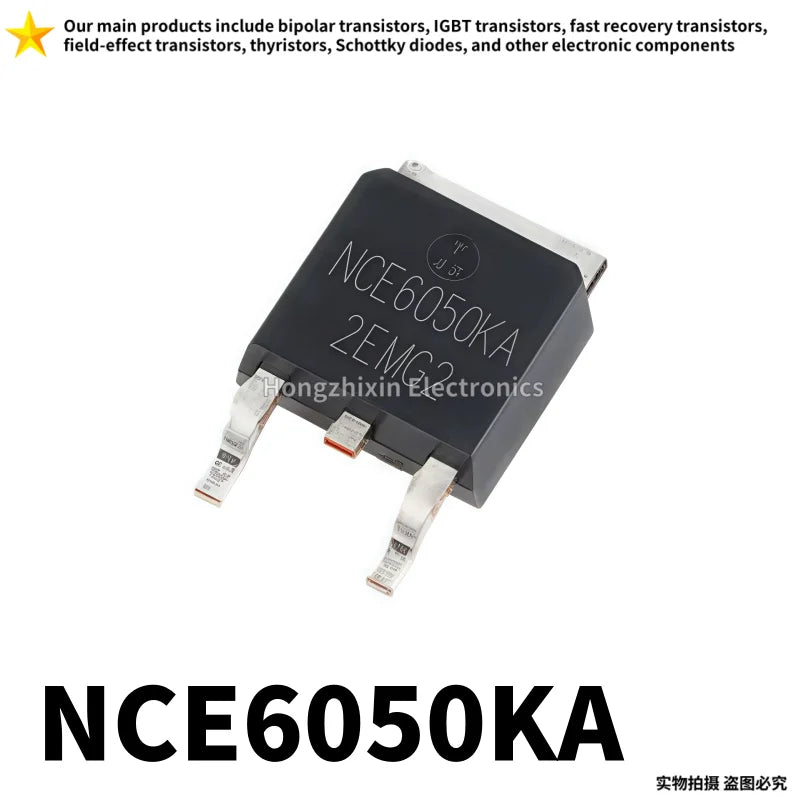10PCS NCE6050KA NCE6050 NCE 6050 6050KA TO-252-2 TO252-2 60V/50A N-channel MOS FET Field-effect Transistor IC Chip New Origina