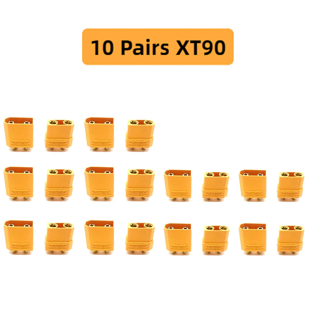 Wholesale 10PCS XT90 XT-90 Plug Male Female Bullet Connectors Plugs For RC Lipo Battery Quadcopter RC LV Drone Car Lipo Battery