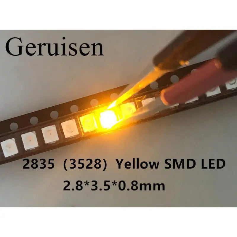 100pcs 3528 1210 5050 5730 1206 0603 0805 0402 LED SMD light emitting diode white red blue green yellow orange Kit 5colour