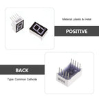 20Pcs Common Digit Tube Red LED 7 Segment 10-Pin 0.5 Inch Reliable Stable Display Module for Electronics