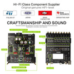 Sennuopu 12 Channels Digital Sound Processors DSP 8 Channels 50 Watts RMS Power Audio Amplifier with Bluetooth Player X812