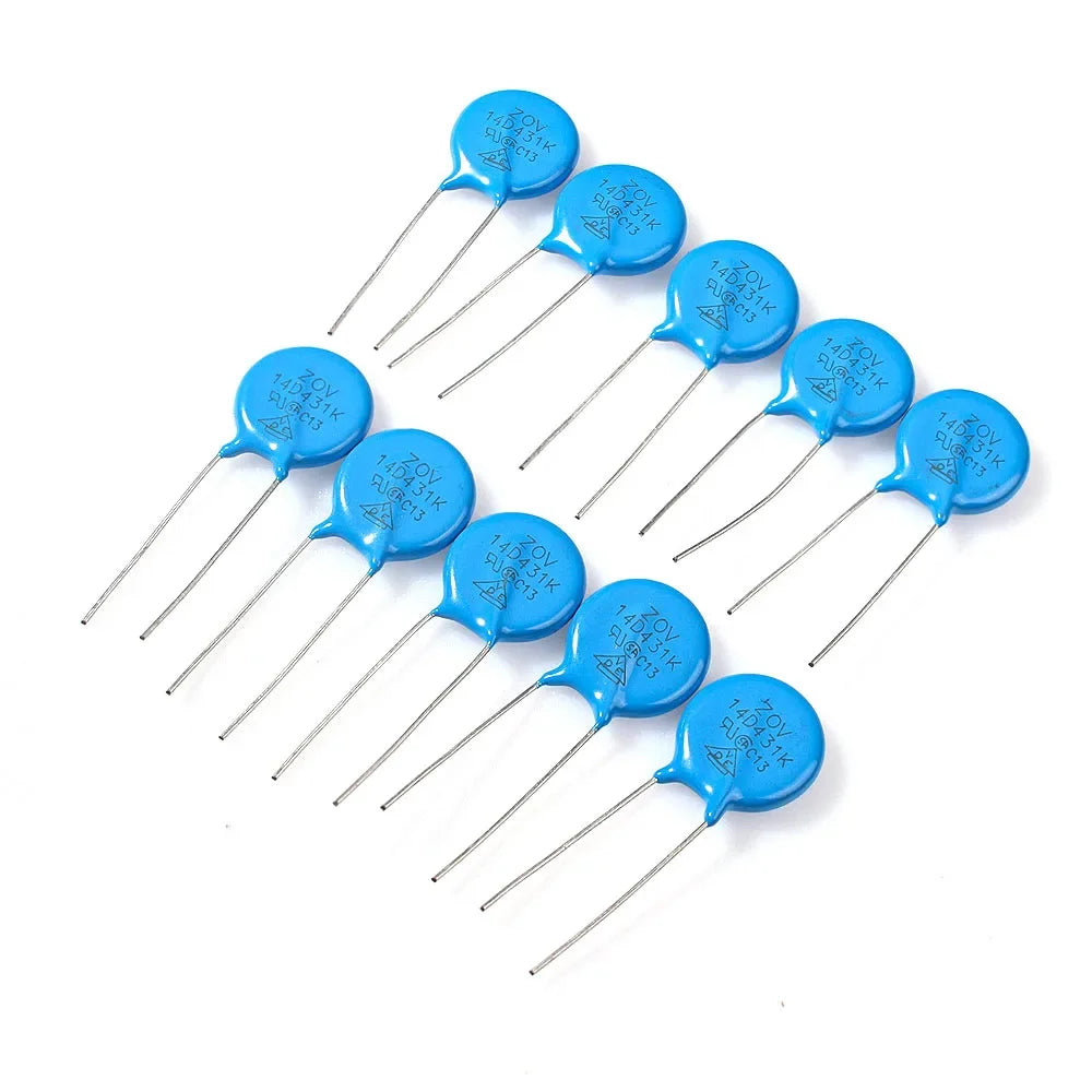 120PCS Varistor Resistors Electronic Kit 7d471k 7d431k 5d471k 7d391k 10d471k 10d431k 10d391k 14d471k 14d431k 10d241k 12values*10