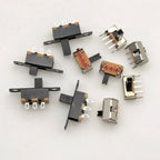 20Pcs SPDT 1P2T Slide Switch Mini Toggle Switch 2 Position 3 Pin On-Off DIP for DIY Power Electronic Projects PCB DC 50V 0.5A
