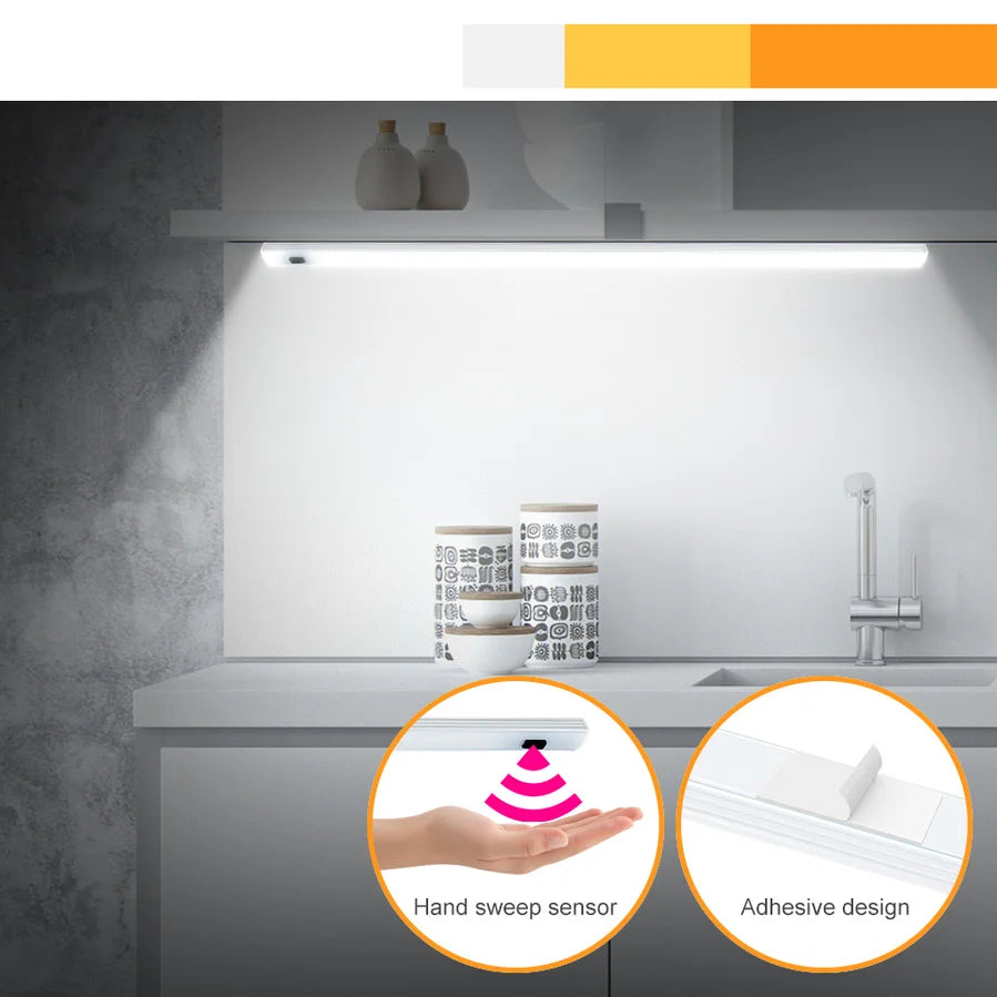 5 V LED Strip USB Desk Lamp Hand Sweep Switch Backlight Motion Sensor Book Table Light Children Study Room Kitchen Cabinet Bulb