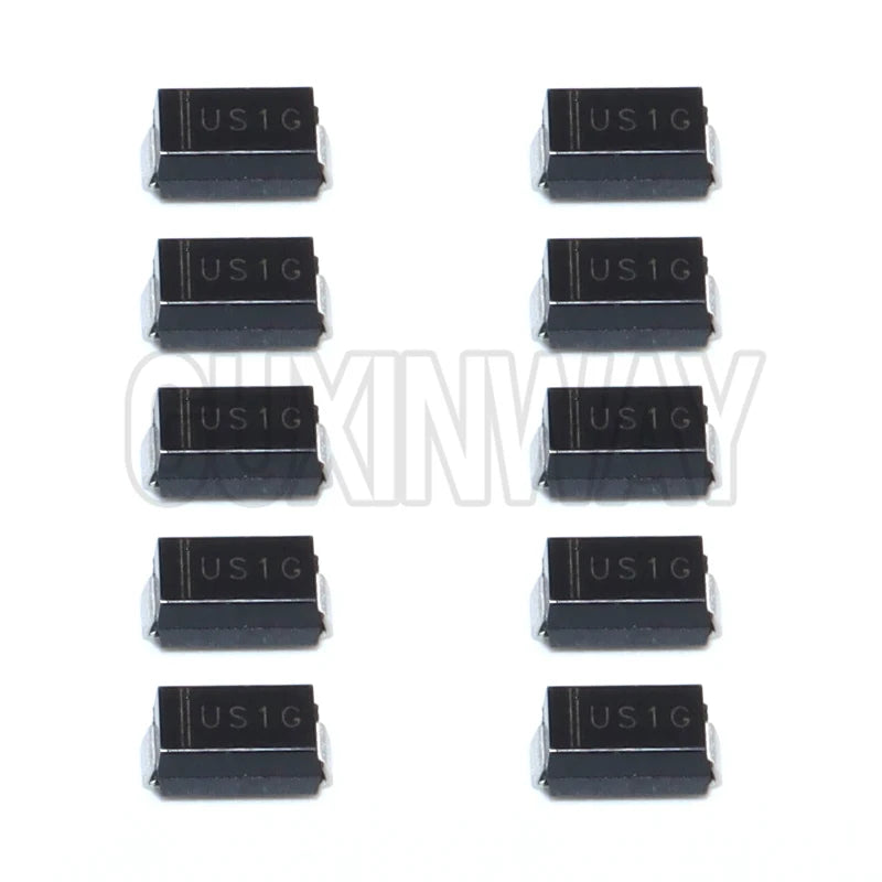 100PCS RS1D RS1G RS1J RS1M SMA DO-214AC 1A 200V 400V 600V 1000V FR104 FR107 SMD Fast Recovery Rectifiers Diode