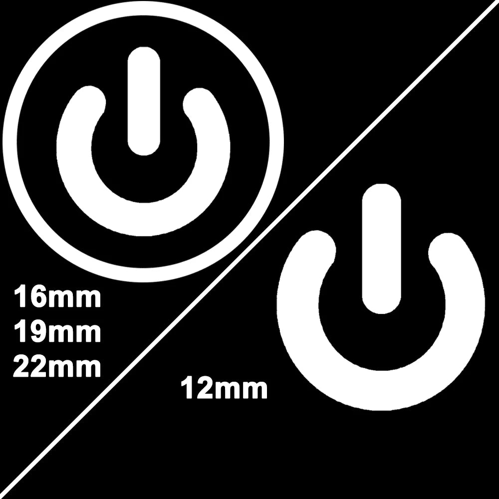 12/16/19/22mm Waterproof Metal Push Button Switch LED Light Momentary Car Engine Power Switches 5V 12V toggle 220V Volt