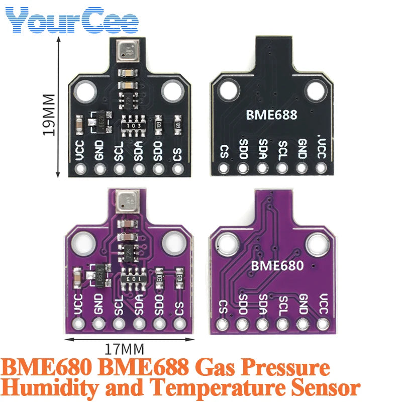 10pcs/1pc BME688 BME680 Gas Air Humidity Pressure Temperature Sensor Environmental Sensor Module