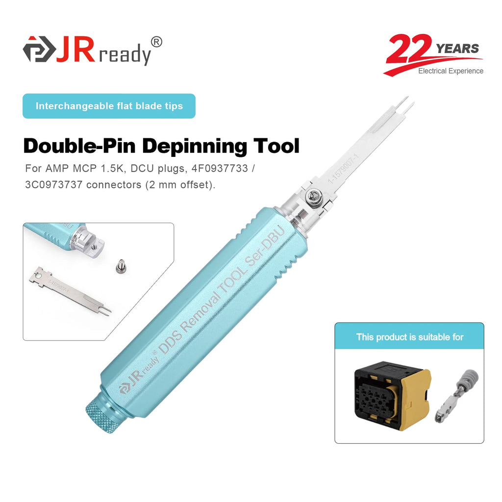 JRready JRDDS Series Terminal Tool Suitable For 5557/5559/Molex MX/AMP MCP 1.5K Connectors & VW/Audi/Skoda Automotive Terminals