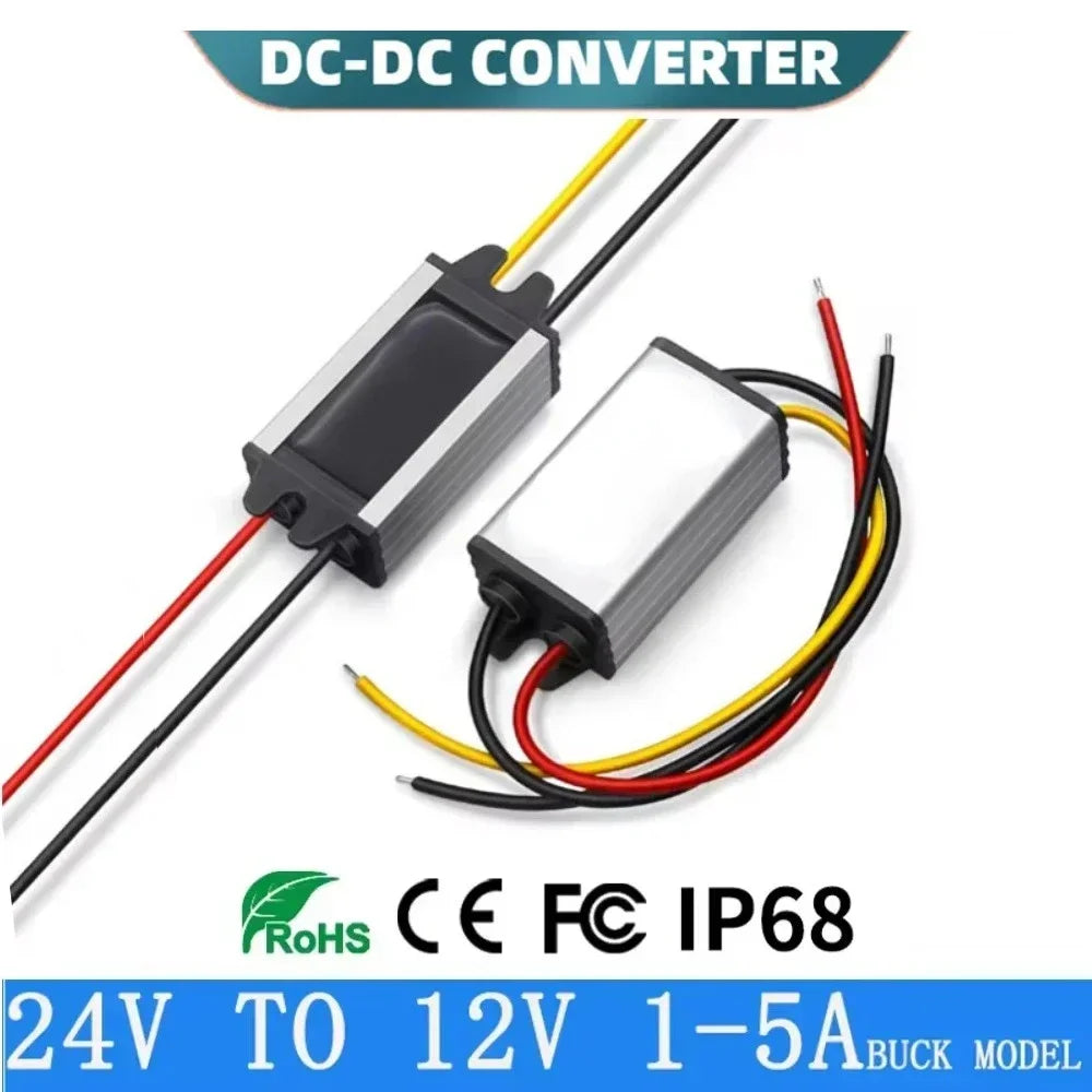 24V to 12V 24 Volt DC-DC Power Converter Buck Converter Regulator Car Supply 24V to 12V Step Down Reducer Buck Transformer Model