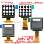 1.12 inch OLED Display LCD Screen Module 1.12'' SH1107 Driver IC I2C SPI Serial Port 128x128 Dot Matrix White Bare 22PIN/20PIN