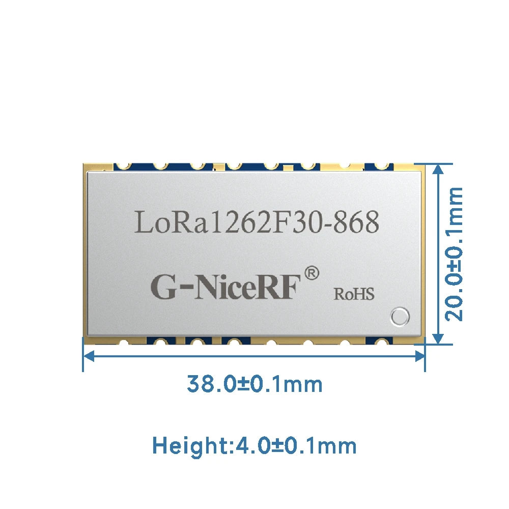 2pc/lot LoRa1262F30 868MHz SX1262 33dBm -148dBm TCXO High Sensitivity Low Current 2W SPI Port LoRa Module