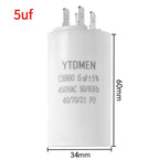 1PCS 450VAC CBB60 Motor Run Capacitors 4pin Dual Insert Starting Capacitor 4UF-60UF for Air Compressor Water Pump 6UF 10UF 50UF