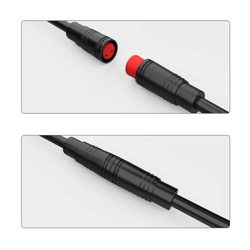 1pair male+female E-bike Line  M8 Signal Speed Sensor Extension Cable 2 3 4 5 6 Pin Electric Bicycle IP65 Waterproof Joint