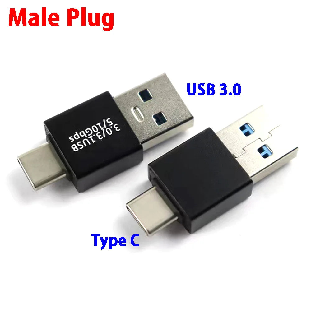1pcs USB 3.1 To USB 3.0 OTG Charger Adapter Connector Type-C to USB Male To Type-c Adapt Converter for PC MacBook Car USB ipad