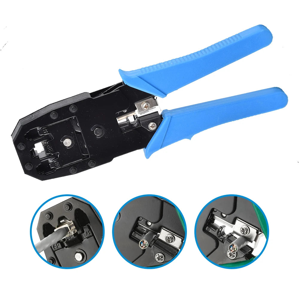 RJ45 RJ11 RJ12 Computer Network Repair Tool Kit LAN Cable Tester Wire Cutter Screwdriver Pliers Crimping Maintenance Tool Set