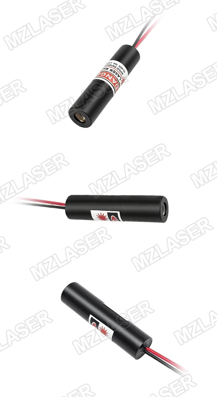 Economical Compact Green Dot Laser Diode Module 520nm D8mm 5mW 10mW 3V 5V 12V 24V Industrial Grade for Woodworking Machinery