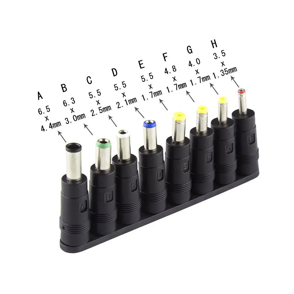 34PCS 8PCS Universal AC DC Power Adapter Connector Tips 5.5mmx2.1mm Kits For Lenovo Thinkpad Laptop Power Supply Plug Jack Sets